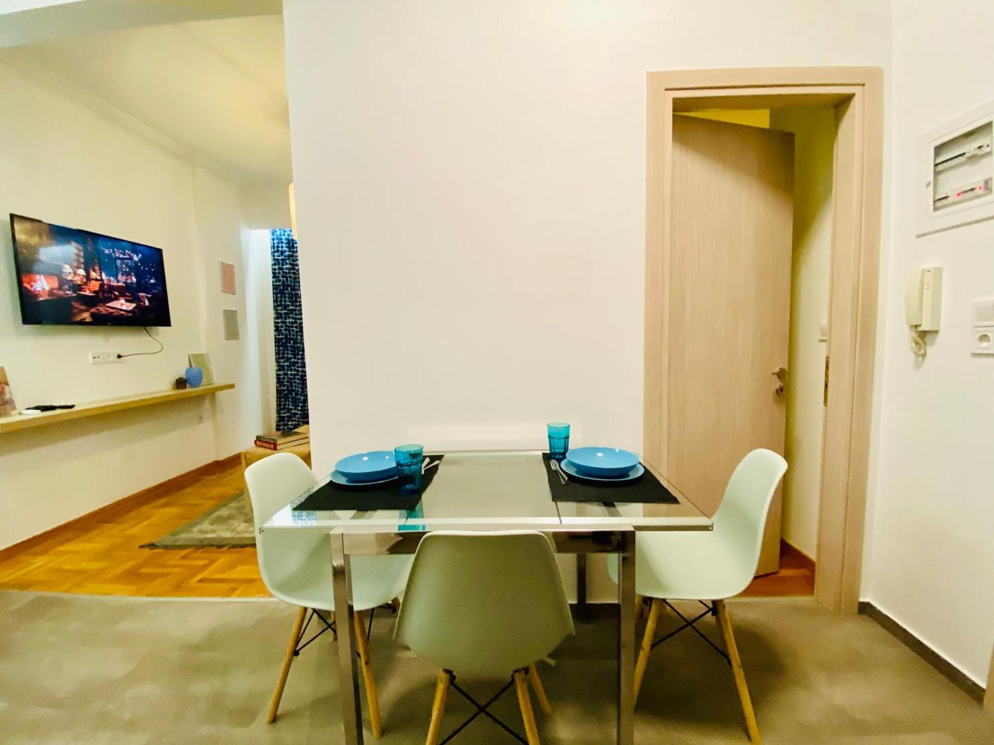 Antinoros Inn, Stylish Apartment,3' To Metro أثينا المظهر الخارجي الصورة